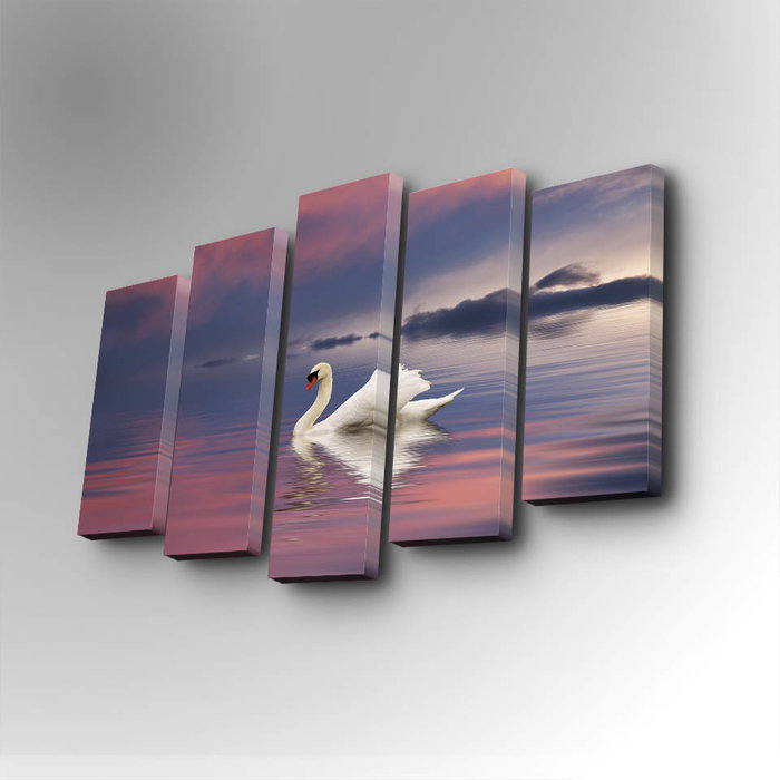 Wallity Cuadro Decorativo en Lienzo 5 Piezas Multicolor 5PUC-040